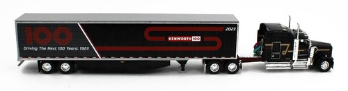 DCP 1:64 *KENWORTH 100th ANNIVERSARY* W900L 86" Studio Sleeper & 53' Van Trailer - Picture 5 of 9