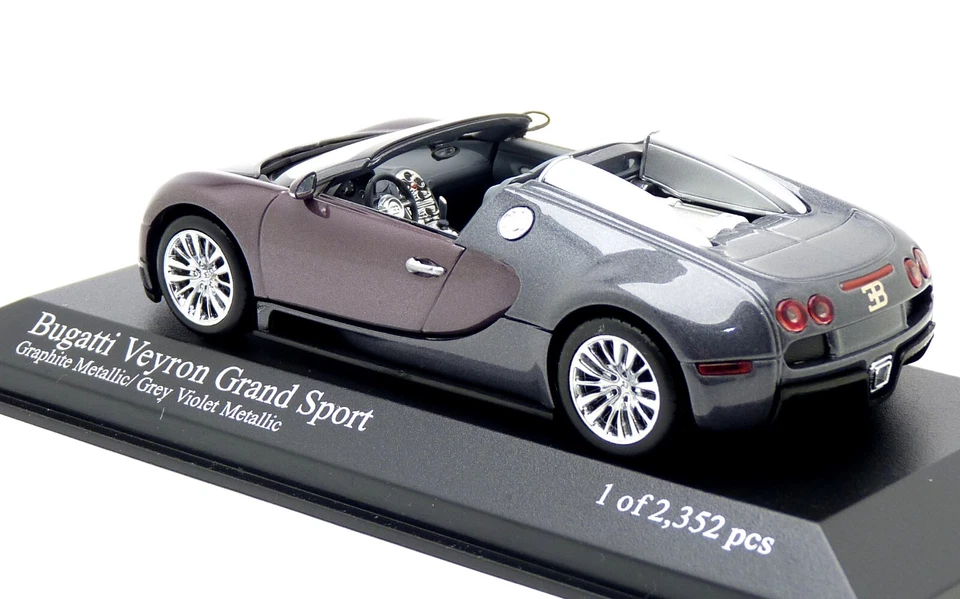 Minichamps 400 110830 - Bugatti EB 16.4 Veyron Grand Sport grau - PKW 1:43 - Bild 2 von 4