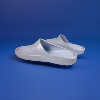 Nike Jordan Post Slides White With Gray New Mens 10 Womens 11 s-l400.jpg main image 4