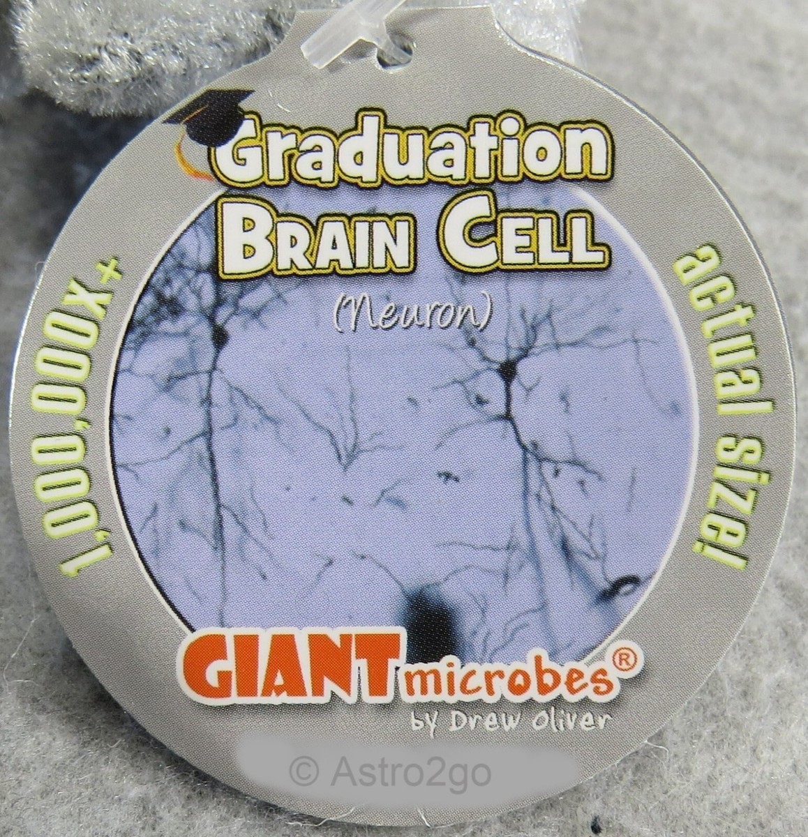 GIANT MICROBES-GRADUATION BRAIN CELL KEY CHAIN-Stuffed Plush