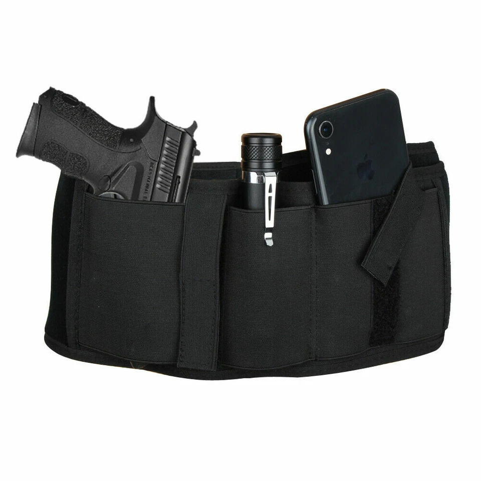 Belly Band Gun Holster Oculto Hombre presagio,Pistolas de mano izquierda/derecha - Image 3 of 4