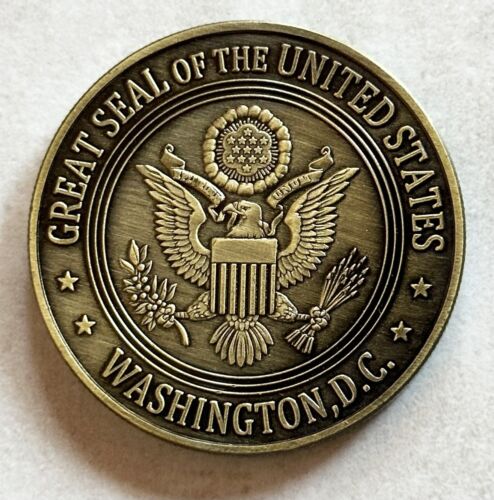 CIA Central Intelligence Agency USA moneta metallo premio pensione - Foto 4 di 6