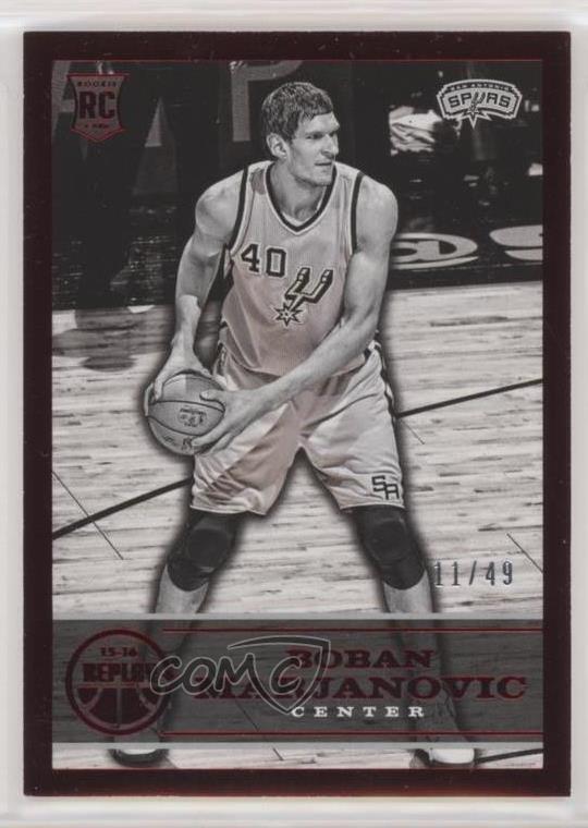 2015-16 Panini Replay Red /49 Boban Marjanovic #72 Rookie RC