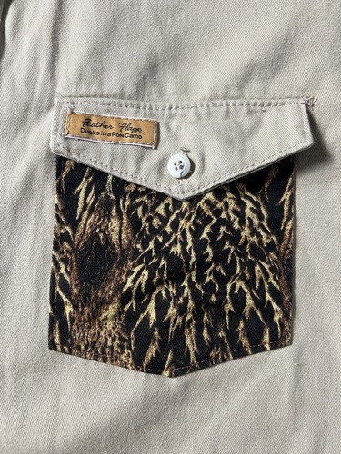 Feather Flage Herren Hemd Ducks In A Row Large Camouflage Langarm Knopfleiste USA - Bild 5 von 8