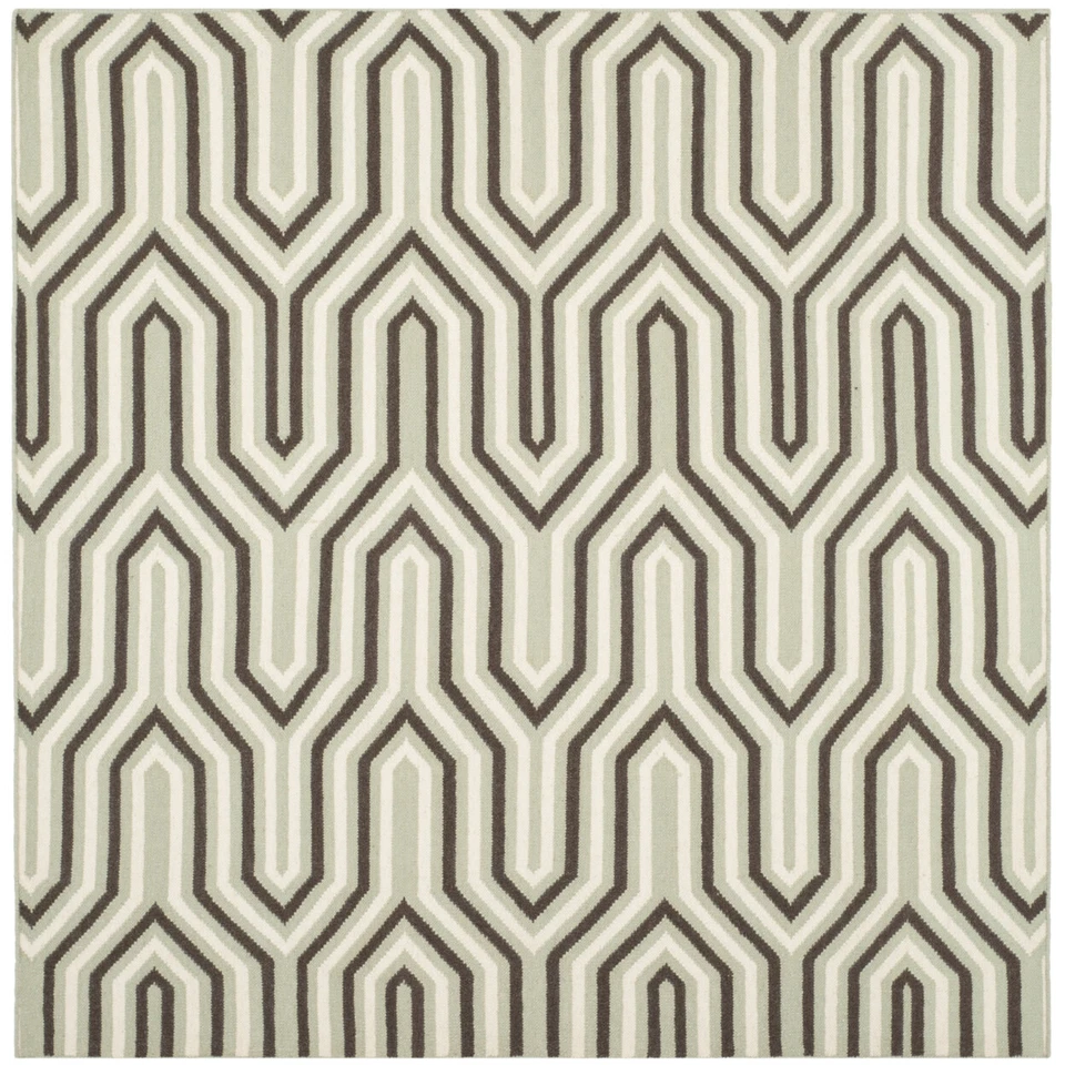 SAFAVIEH Dhurries DHU622A Handwoven Grey / Multi Rug - Image 4 of 4