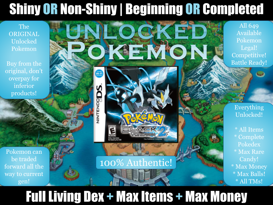 Buy Unlocked Pokemon Black - PokEdit