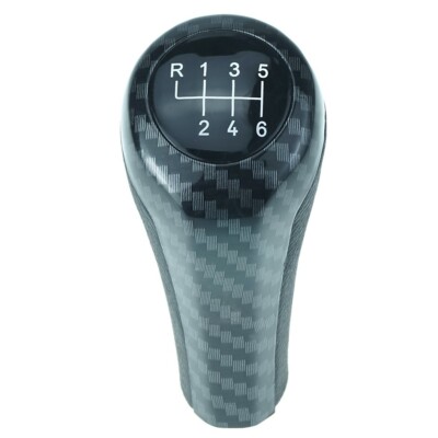 Schaltknauf Knauf Schalthebel 6 Gang pass.für BMW 3er 5er 6er x3 x5 Carbon Look