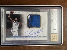 2014-15 National Treasures Kevin Durant GOLD /10 Clutch Factor GU BGS 9 Auto 10