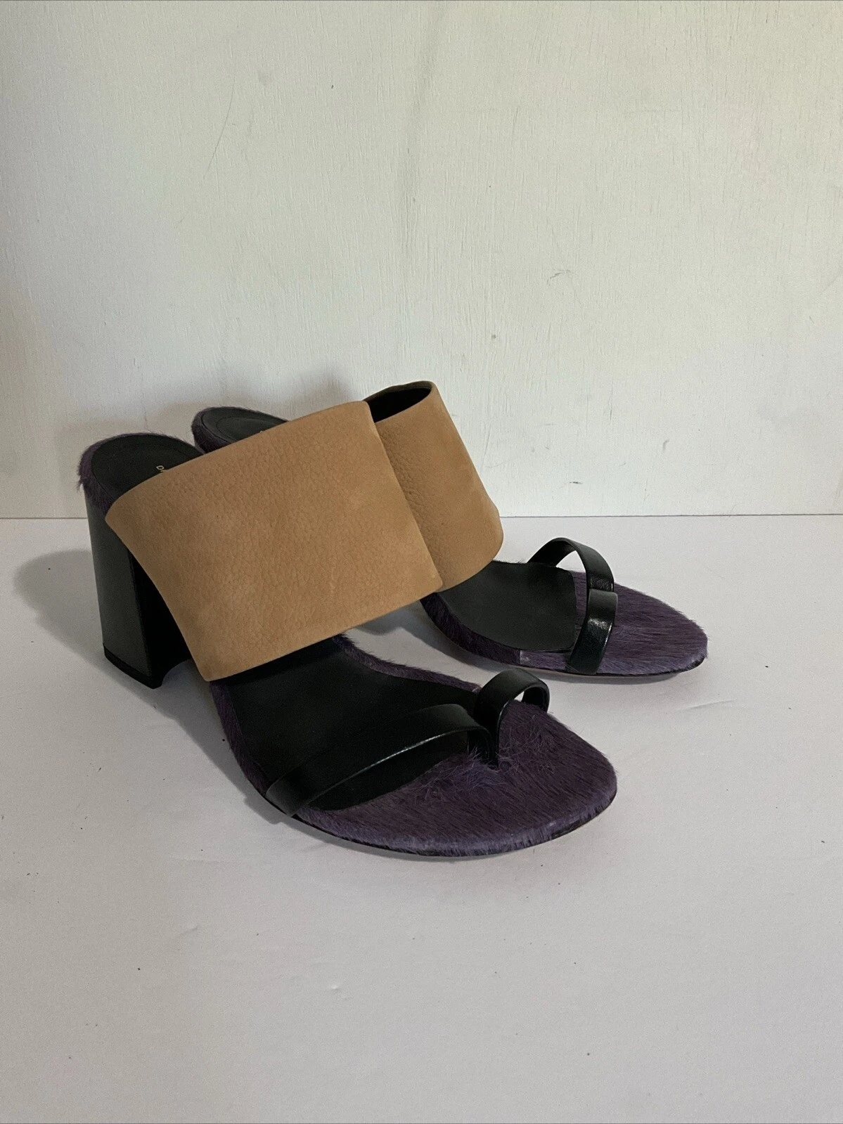 VANS Dries Van Notes sandali donna tacco a blocco polpaccio marrone chiaro viola taglia 39 8 5