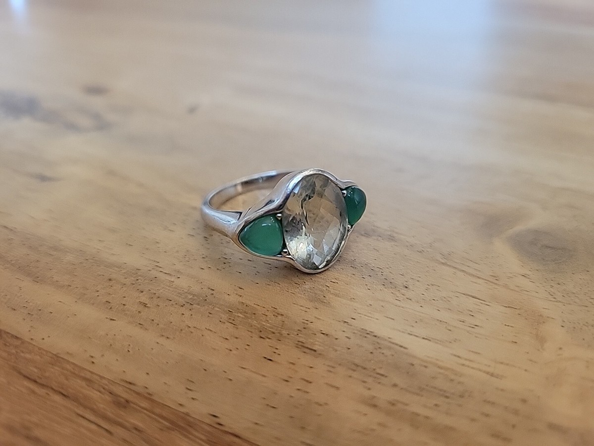 Sterling Silver Sea Green Chalcedony Ring Sterling Silver Sea Green Chalcedony Ring