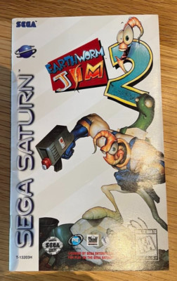 Earthworm Jim 2 (Sega Saturn, 1996) MANUAL ONLY with Registration Card.