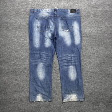 Vintage Ecko Jeans Mens 48x30 Blue Denim Y2K Baggy Skater Grunge Hip Hop Jnco