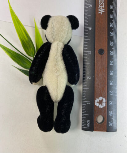 World of Miniature Bears By Theresa Yang #87-2BK 4" Plush Panda Bear Black - Picture 3 of 4