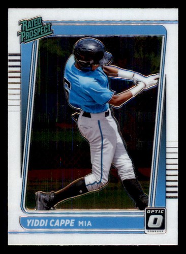 2021 Donruss Optic Rated Prospects #3 Yiddi Cappe - Picture 1 of 2