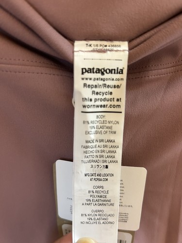 Patagonia Kids' Maipo Tights Evening Mauve Kid’s XL - Picture 5 of 5