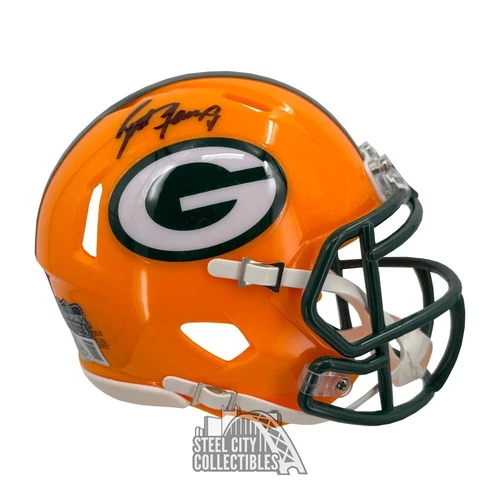 Brett Favre Autographed Green Bay Packers Speed Mini Football Helmet - BAS