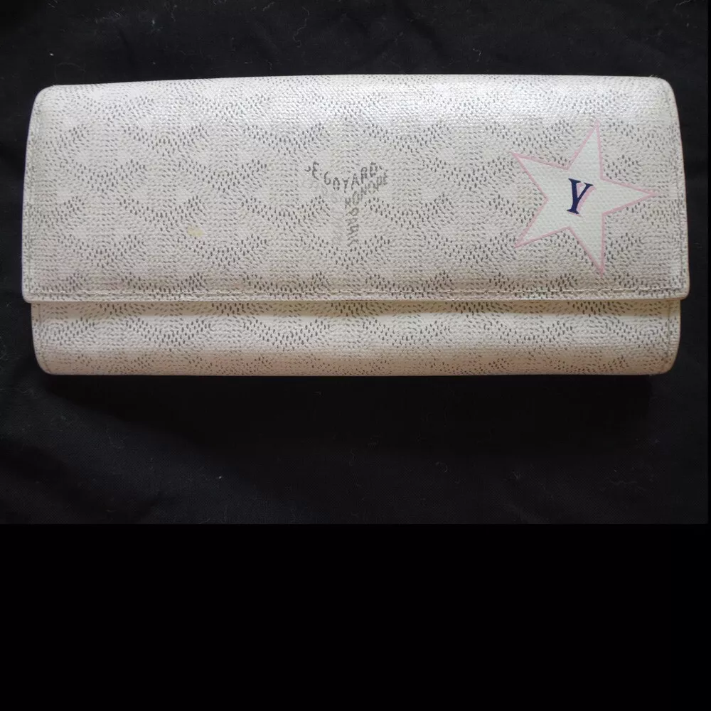 goyard white wallet