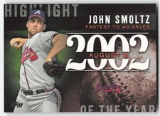 2015 Topps Update Highlight of the Year John Smoltz #H-85 Atlanta Braves