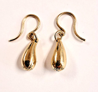 Tiffany & Co. Elsa Peretti Signed 18K Yellow Gold Teardrop Earrings 5.49gr