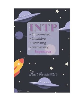 Notebook for INTP, MBTI Personality type with art cover, blank lined notebook: A