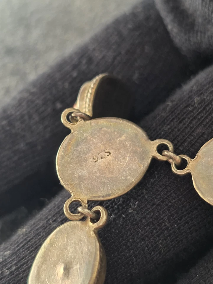 Vintage Tibetan Necklace Turquoise And Coral Ethnic Handmade Silver Jewelry - Image 4 of 4