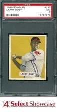 1949 BOWMAN #233 LARRY DOBY RC INDIANS HOF PSA 7