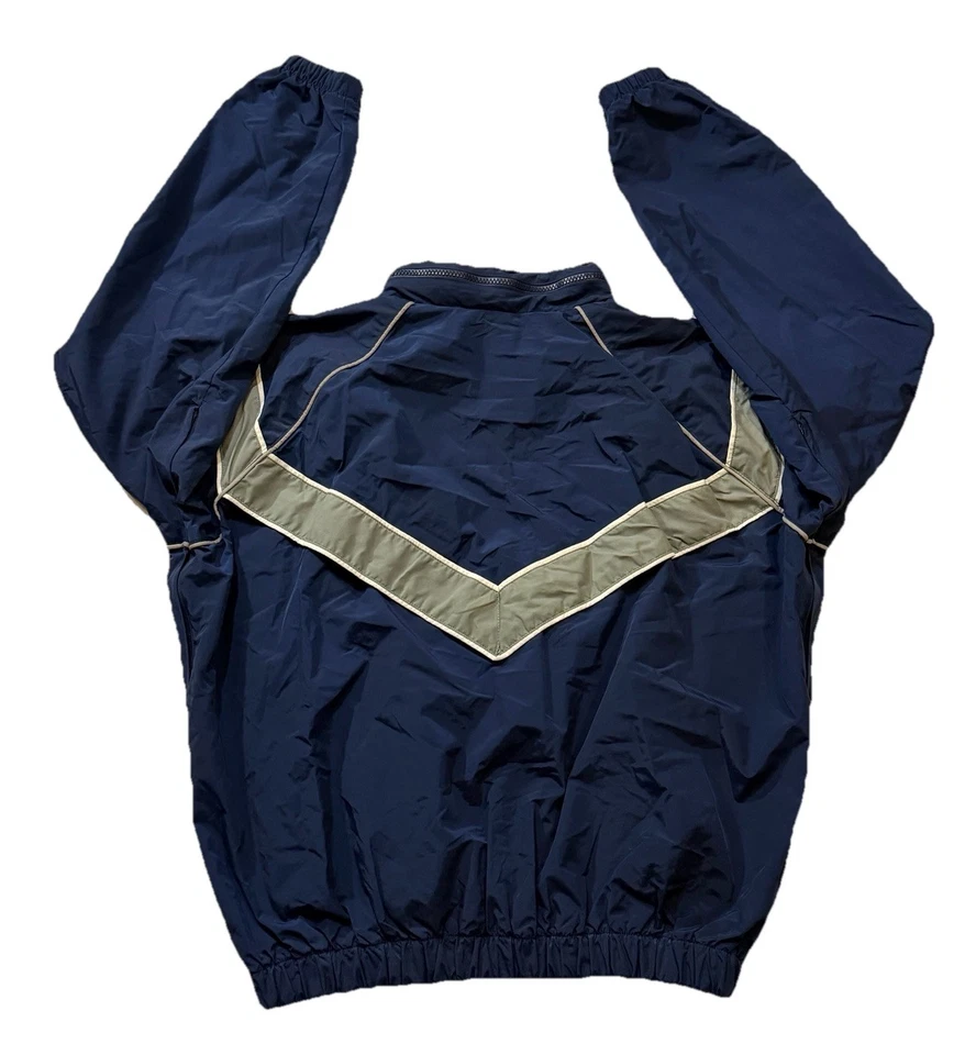U.S. Windbreaker Jacket Men’s Small Regular Navy Blue & White Full-Zip Excellent - Image 3 of 4
