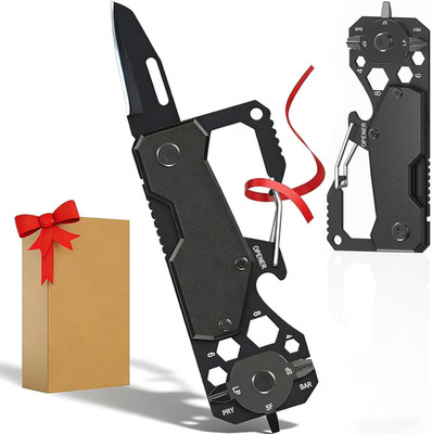 Cool Men Gift Ideas for Him - Fathers Day Dad Gifts Multitool Pocket Knife, Uniq