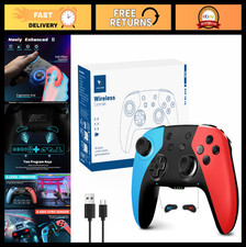 Wireless Pro Controller for Nintendo Switch Lite OLED PC - Bluetooth, Hall Effec