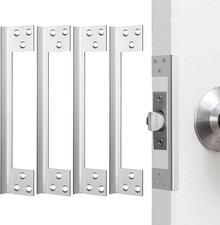 2 Pcs Door Latch Guard Plate 7 Inch Outswing Angle Latch Protector Shield L Shap