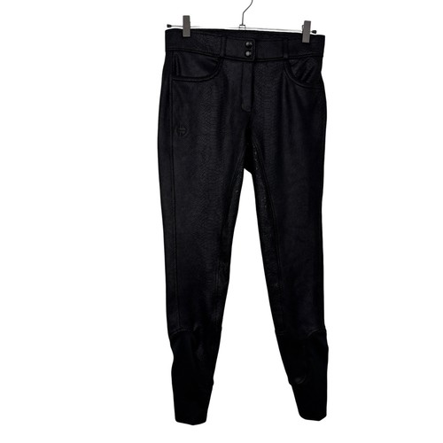 Halter Ego Breeches Womens 28 Black Snakeskin Evo Viper Full Seat Equestrian