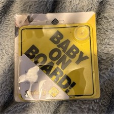 Safety 1st Baby On Board Sign Yellow Suction Cup Model 48918