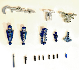 Lego Bionicle Manual & 17 Parts for Piraka Vezok (8902) Incomplete