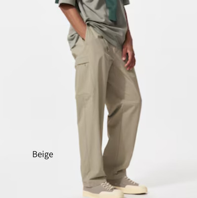 UNIQLO Geared Pants Black Gray Brown Beige Stretch Tapered Men UNISEX New Japan