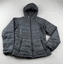 Columbia Jacket Womens Xs Gray Turbo Down Filled Puffer Omni Heat 650td Coat