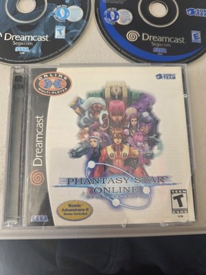 Phantasy Star Online (Sega Dreamcast, 2001) w/ Sonic Adventure 2