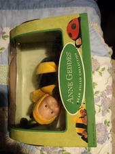 Anne Geddes 9" Baby Bee Doll in Original Box Fantasy Plush Toy