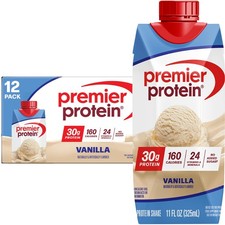 Premier Protein Shake, Vanilla, 30g Protein, 1g Sugar, 24 Vitamins & Minerals...