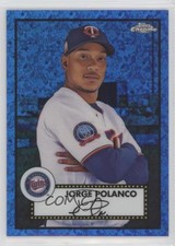 2021 Chrome Platinum Anniversary Blue Mini-Diamond Refractor Jorge Polanco rf2