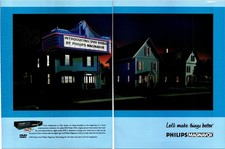 Philips Magnavox Vintage Print Ad Poster DVD Video Old Movie Theatre Theater