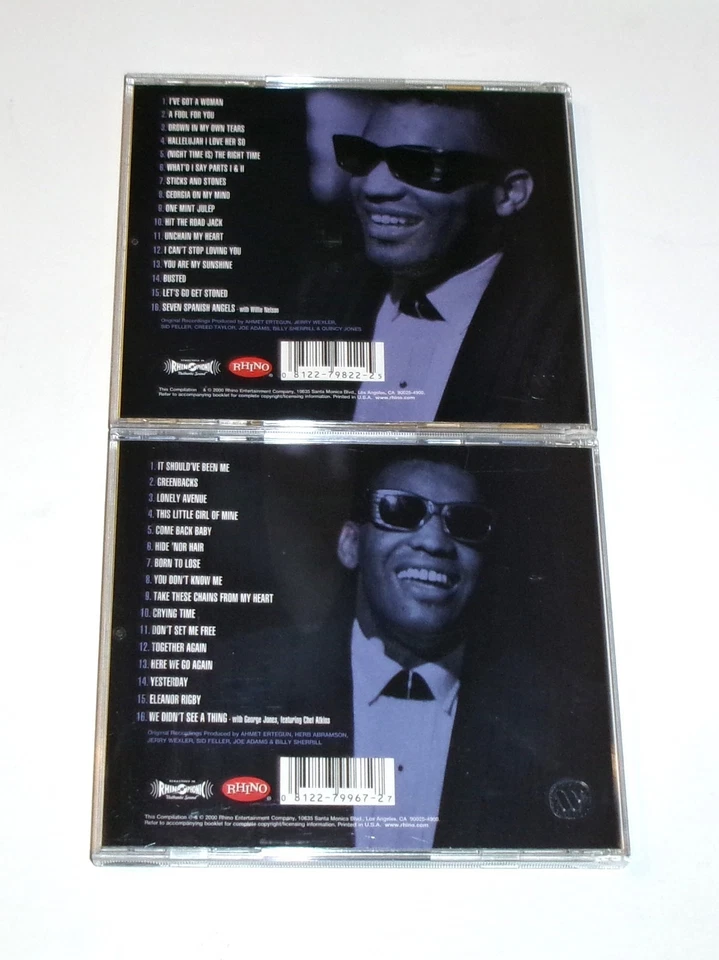 2 CD Lot The Very Best of Ray Charles Volume 1 & 2 Like New Condition 2000 Rhino - Image 2 of 4