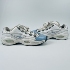 Reebok Question Patent Low Fluid Blue Allen Iverson Basketball Men's Size 6