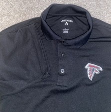 Atlanta Falcons Antigua Mens Polo Size Large NFL Falcon Logo GameDay Performance