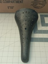 OLD SCHOOL VELO BMX SEAT BLACK 1980's BIKE RACE SADDLE NO GUTS REDLINE HARO GT