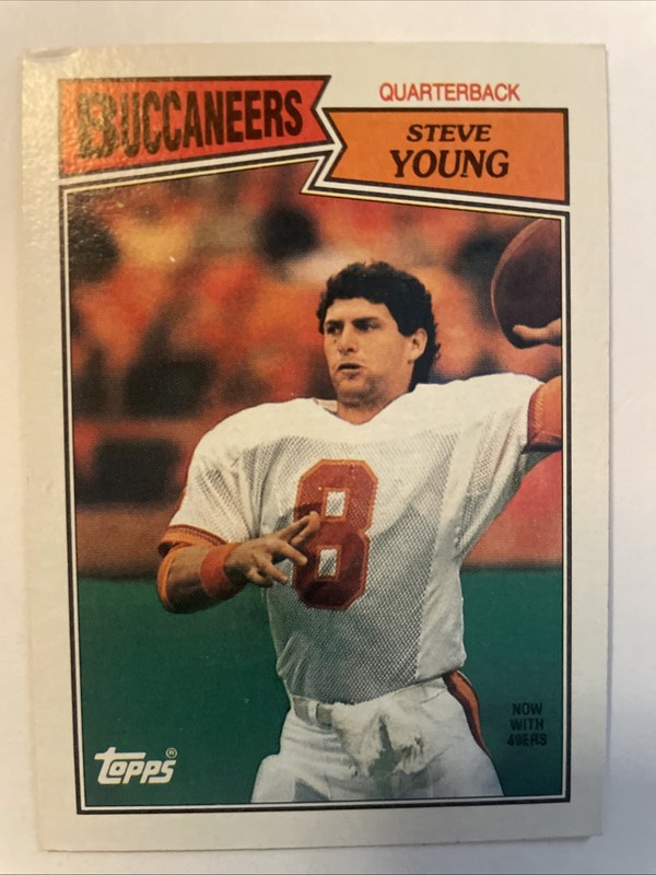 1987 Topps Football Steve Young #385 Tampa Bay Buccaneers Quarterback 