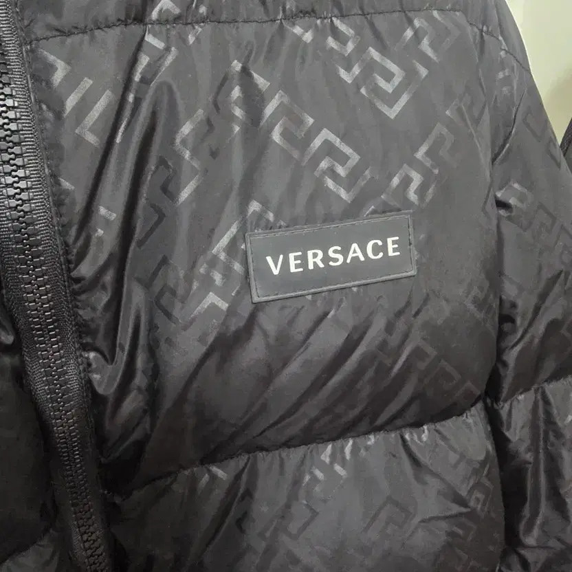 Versace Black Pattern Puffer Jacket, Stylish & Wa… - image 4