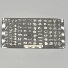 nail art stamping plate resin art craft Finger Angel V32 eyes miscellaneous