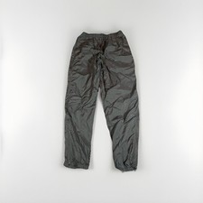 Vintage Nike Warm Up Windbreaker Pants Men Large Black Ankle Zip White Tag Logo