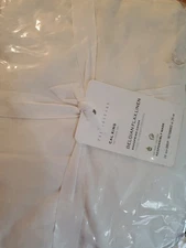Pottery Barn  Belgian Flax Linen California King, white, Box Spring Cover