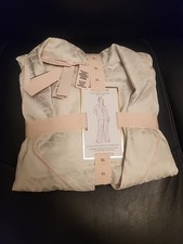Victoria's Secret Glazed Satin Heart Long Sleeve Pajama Set Size XL NWT
